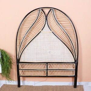 Tête de lit en rotin noir extra large, têtes de lit en canne durables, meubles de chambre à coucher à bas prix - Product Image 6