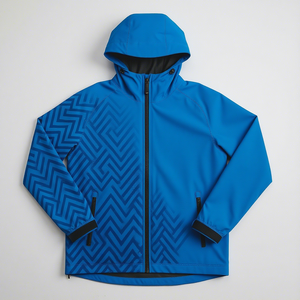 Veste d'extérieur imperméable hydrochrome personnalisée en nylon, coupe-vent réactif à l'eau pour homme - Product Image 6