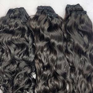 Haute Qualité 100% Cuticules Alignées Indien Remy Extensions Super Double Dessiné Machine Double Trame Vague Naturelle Tissage Bande - Product Image 6