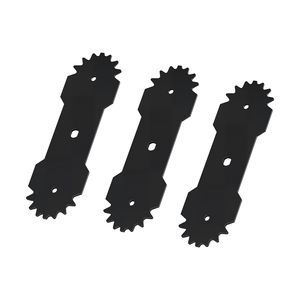 Set di 3 Lame per Bordatrici Elettriche da 8,8 Pollici in Acciaio ad Alto Tenore di Carbonio 65Mn con Rivestimento Elettroforetico # # # # Parti e Accessori per Tosaerba - Product Image 1