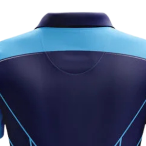 เสื้อโปโลคริกเก็ตสีน้ำเงินกรมท่าสำหรับผู้ชาย แขนสั้น แบบซับลิเมชั่น เหมาะสำหรับการแข่งขันกีฬา ฝึกซ้อม และออกกำลังกาย - Product Image 3