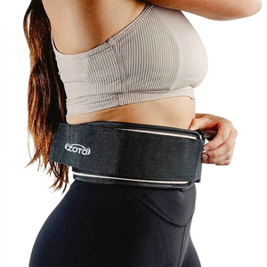 Ceinture de musculation en nylon personnalisée avec boucle en acier autobloquante, ceinture de musculation unisexe pour squats et soulevés de terre, vente en gros - Product Image 4