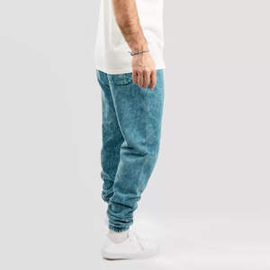 Pantalones de hombre personalizados de peso pesado, diseño a precio mayorista, los más vendidos, de moda, jogger, con efecto descolorido por el sol y lavado ácido - Product Image 3