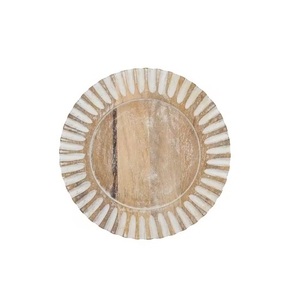 Assiette en bois jetable ronde naturelle pour restaurant japonais, idéale pour le pain et les fruits – Vente en gros - Product Image 6