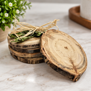 Posavasos de resina y madera de latón AK, Juego de 4 posavasos Premium de diseño de lujo para decoración de mesa, acento/utensilios de cocina - Product Image 2