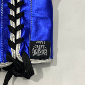 Guantes de Boxeo Personalizados de Cuero Vacuno Auténtico Azul Plateado, Sin Boxeo No Hay Vida, Para Entrenamiento y Sparring, Para Hombre, Más Vendidos - Product Image 6