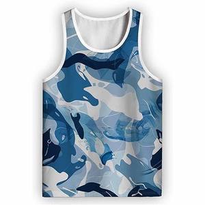 OEM Oversized Tank Streetwear Urban Training <b>Clothing</b> Summer Apparel Bulk Supplier - Product Image 3