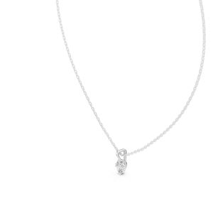 Pendentif ovale en or jaune 14 carats avec diamant de laboratoire pour femme |   Vêtements de mariée |   Nouveau diamant cultivé - Product Image 6