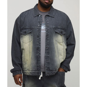 Chaqueta Vaquera Desgastada Moderna para Hombre, Estilo Urbano, con Logotipo Personalizado - Product Image 1