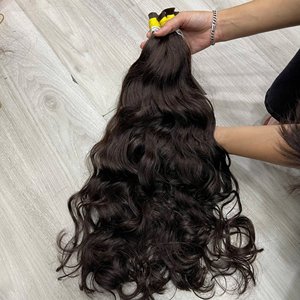 Cheveux humains vietnamiens ondulés de qualité supérieure, noir naturel, longueur complète 8-32 pouces, double tirage, haute qualité, approvisionnement direct usine - Product Image 1