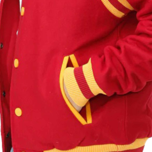 Nueva Chaqueta Bomber Corta Unisex de Lana con Estampado Universitario, Forro de Algodón Suave, Cuello Redondo y Cierre de Cremallera - Product Image 4