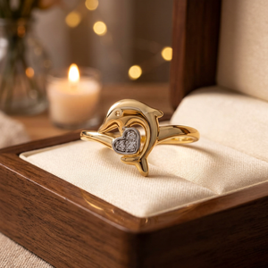 แหวนเงินแท้ 925 ประดับเพชรซิร์โคเนีย รูปปลาโลมา ดีไซน์ทันสมัย ขายดี สำหรับสาวๆ - Product Image 4