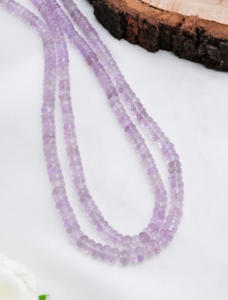 Perles d'améthyste naturelle facettées rondes de 5 mm à 6 mm, perles d'améthyste naturelle facettées pour la création de bijoux fins, pierres précieuses - Product Image 4