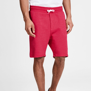 Shorts de sport rouges unis en gros, haute qualité, avec cordon de serrage, pour la course et le jogging, personnalisables, pour hommes, décontractés, en molleton - Product Image 5