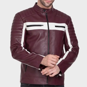 Veste en cuir sur mesure, couleur unie, veste d'hiver pour homme, streetwear, vente chaude, prix raisonnable, veste en cuir pour homme - Product Image 4