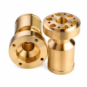 Piezas de latón personalizadas mecanizadas por CNC, componentes de precisión, carcasas con bridas, equipos industriales, personalizables en 3D, Gujarat - Product Image 5