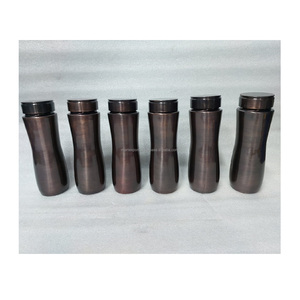 Traditional copper water bottle for daily use supporting digestion balance immunity and <b>wellness</b> - Product Image 1