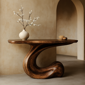 Luxali Dco08 Custom Modern Rustic Solid Wood Console Furniture Handmade <b>Narrow</b> <b>Table</b> Hotel Entryway Apartment Dining School Home - Product Image 1