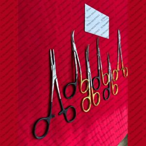 Top Quality TC Surgical Scissors and Forceps Set Of 6 PCS Tungsten Carbide Surgical Tools <b>kit</b> Stainless Steel Surgical Forcep CE - Product Image 2