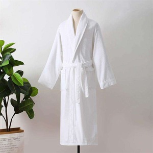 Peignoir en coton écologique, doux, respirant, absorbant, en tissu éponge, pour hommes et femmes, adapté aux hôtels, spas et centres de bien-être - Product Image 2