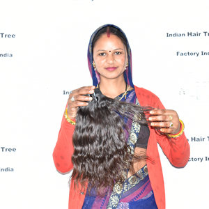 Extensiones de cabello humano natural ondulado sin procesar, de color natural, para tejer, de fabricación india, al por mayor. - Product Image 4