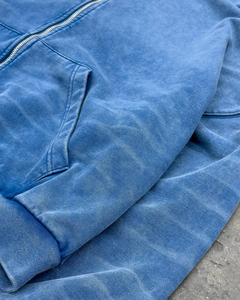 Custom Vintage Acid Wash <b>Men</b> Sweatshirts Sun Faded Zipper French Terry Streetwear Oversized Zip <b>Pullover</b> Hoodie for Man - Product Image 5