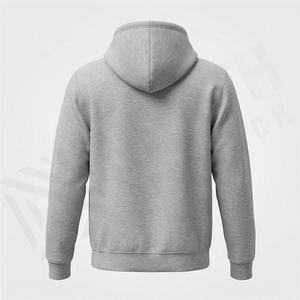 Sweat-shirt d'hiver personnalisé épais avec impression 3D en mousse et broderie, nouveau design tendance, coupe à bords bruts, couleur unie personnalisable - Product Image 2