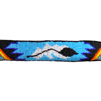 Ensemble d'équitation en cuir véritable occidental avec incrustation turquoise, motif brodé, fermeture à boucle réglable