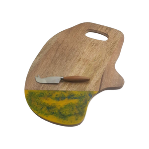 Planche à découper en bois et résine, faite à la main, pour la cuisine, au meilleur prix - Product Image 2