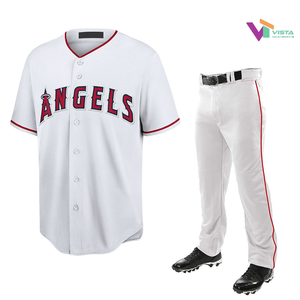 Pantalones de Béisbol Blancos, Uniforme Deportivo con Franja Lateral Roja, 100% Poliéster, para Invierno, Entrenamiento y Partidos - Product Image 6