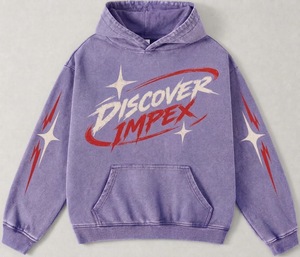 Sudadera con Capucha Personalizada de Algodón Grueso con Bolsillo y Estampado Gráfico, Estilo Vintage Lavado, Oversize, Streetwear, Unisex, OEM ODM Privado - Product Image 2