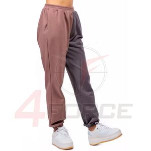 Pantalon de jogging en éponge française taille haute pour femmes personnalisé en gros coton polaire dentelle plat ample pour les entraînements d'hiver - Product Image 2