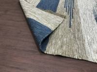 Tapis d'intérieur/extérieur moderne abstrait, tissé à la main, réversible, résistant aux taches, en PET recyclé, tissage plat, écologique