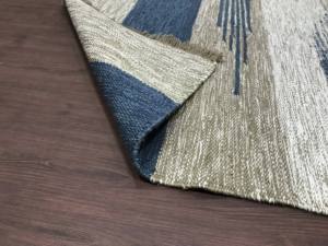 Tapis d'intérieur/extérieur moderne abstrait, tissé à la main, réversible, résistant aux taches, en PET recyclé, tissage plat, écologique - Product Image 4