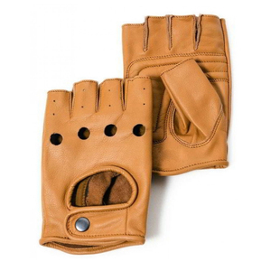 Leather Fingerless Gloves Wrist-Length Breathable Sporty Cycling Outdoor Use Unlined Touchscreen Eco-Friendly Four Seasons - Product Image 2