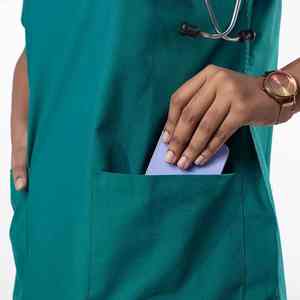 Chaleco Térmico Aislante para Médicos, Forrado de Polar, para Ambientes Fríos, Cómodo, para Uso Clínico, Uniforme de Hospital para Mujeres - Product Image 3