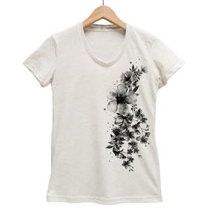 Camisetas de Mujer Lisas, Tejidas y Transpirables, de Corte Regular, con Logotipo Personalizado Impreso, Ecológicas, de la Mejor Calidad al 100%, Venta al Por Mayor - Product Image 4