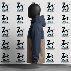 Chaqueta de lacrosse de lona pesada con bordado de parches, la más reciente llegada de 2026, chaqueta de trabajo de lona resistente con cremallera - Product Image 3