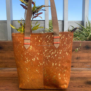 Bolso de mano de lujo de cuero reciclado metálico con pelo a la moda multifuncional, bolsos de mano de cuero coloridos para mujer, bolso de hombro para mujer - Product Image 2