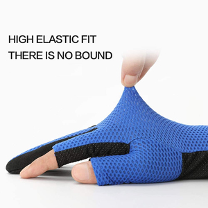 Custom Logo Fishing Gloves | Sublimated Breathable Fabric & <b>Padded</b> Palm | Wholesale Factory - Product Image 4