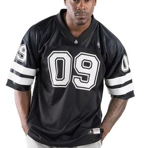 Maillot d'uniforme de football américain à manches courtes de qualité supérieure vêtements de sport respirants pour l'été nom d'équipe personnalisable - Product Image 1