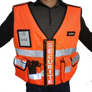 Chaleco de Seguridad Negro de Alta Visibilidad, Chaleco Reflectante para la Seguridad Comunitaria, Uniforme de Guardia, Ropa de Trabajo, Chaleco Táctico, Chaqueta Parka - Product Image 2