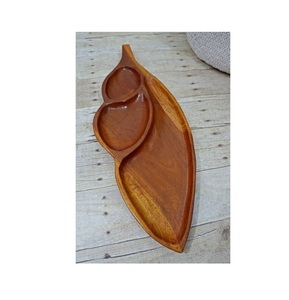 Bandeja de Servir de Madera Natural con Asas, Bandeja Rústica para Desayuno, Café, Té y Comida, para Cocina, Comedor, Hogar y Restaurante - Product Image 1