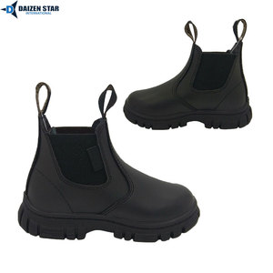 Botas Escolares Personalizadas OEM para Niños, Zapatos Uniformes Negros de Cuero PU Duradero, Suministro al por Mayor - Product Image 6