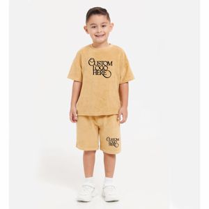Ensemble de vêtements d'été pour garçons, shorts pour enfants, ensemble de vêtements pour bébés garçons, ensemble de vêtements pour tout-petits, chemise à manches courtes imprimée, ensembles de mode pour filles - Product Image 2