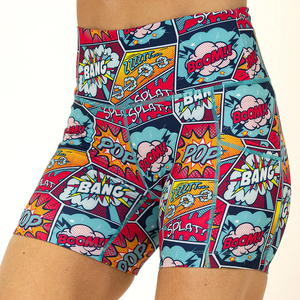 High-<b>Waist</b> <b>Women's</b> Summer Biker <b>Shorts</b> Phone Pocket Breathable Eco-Friendly Quick Dry Anti-Wrinkle 100% Cotton <b>Elastic</b> <b>Waist</b> - Product Image 1