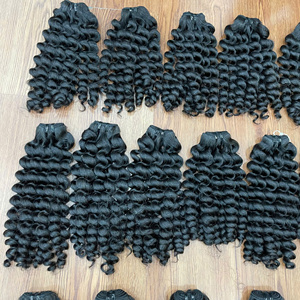 Super Oferta: Extensiones de Cabello Humano Rizado al Vapor de Proveedores de Cabello Natural, Color Natural, Directo de Fábrica en Vietnam - Product Image 3