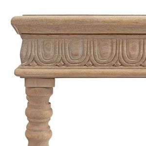 Vintage Carved <b>Wood</b> Console <b>Table</b> <b>Rustic</b> Entryway Sofa Side <b>Table</b> Antique Accent Hall <b>Table</b> - Product Image 4