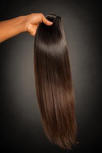 Paquetes de Cabello Humano Natural Ondulado Indio 100% Virgen |   Cabello Virgen Remy de Una Sola Capa |   Cutículas Alineadas |   100g |   Máquina de Doble Trama | - Product Image 3