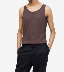 Camiseta sin Mangas para Hombre, Personalizada OEM, Informal, 100% Algodón, Transpirable, Ecológica, de Secado Rápido, para Entrenamiento Físico - Product Image 1